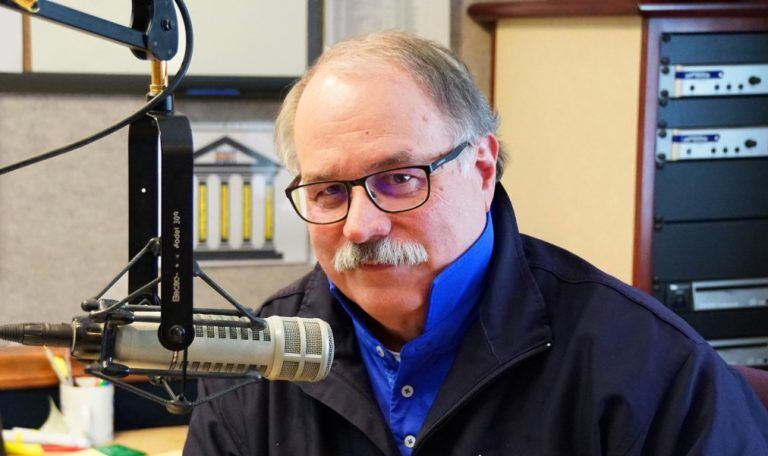 Radio host speaking