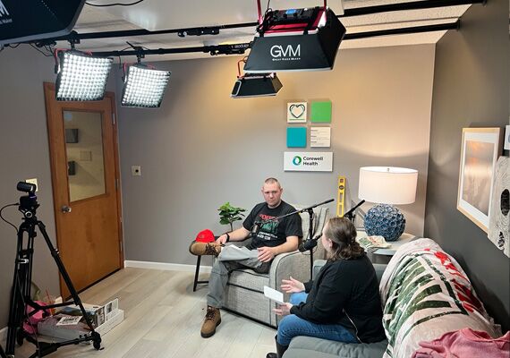 Podcast interview recording